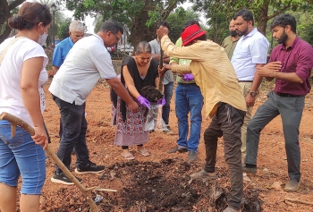 Pollution board collects samples of waste dumped near South dist court