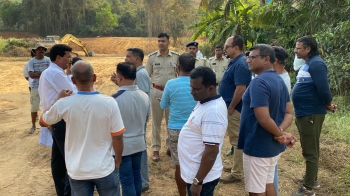 Irked Areal villagers force halt to land cutting at Padribhat