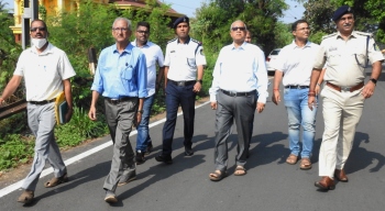 MLA, officials inspect Comba ring road, plan decongestion