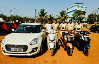 Unauthorised vehicles given on rent detained in Anjuna