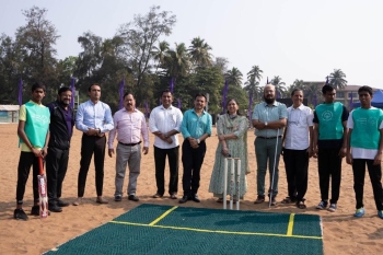Unified Beach Cricket: Part of Purple Fest begins