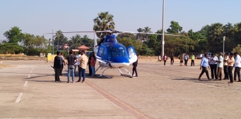 Private helicopter lands at Baga parking lot, raises eyebrows