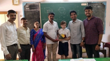 Russian boy learns Marathi in school across Pernem border, wins praise