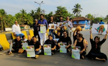 Protest against Mhadei river diversion held in Mapusa
