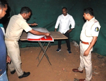 Citizens from Madel find table set on roadside for gambling