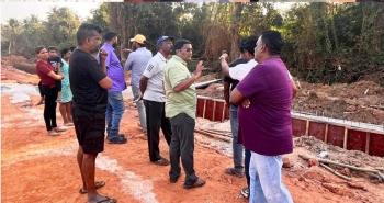 MLA inspects bypass work as Benaulim locals raise concern