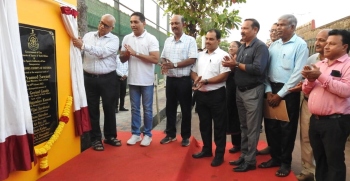Sports Minister inaugurates tennis court at Fatorda