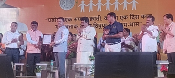 CM lays stone for 3 of 14 houses to be built for needy in Canacona