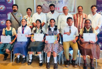 School students make fervent appeal to unite for Mhadei