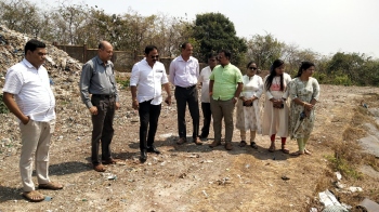 MLA visits idle garbage project in Pernem