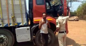 Vigilant youth stop drunk truck driver at Canacona