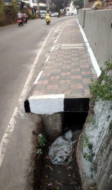 Mapusa’s newly inaugurated footpath poses danger