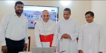 Cardinal launches CCBI’s Shanti Sadan Website