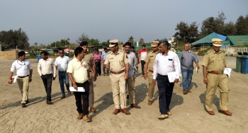Officials conduct survey at turtle site in Morjim
