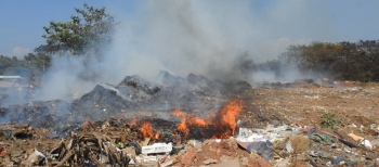 MMC's waste dump at KTC bus stand catches fire again