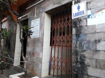 Lone public toilet kept locked in busy Chaudi