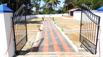 Cemetery expansion at Seraulim constructed under MPLAD scheme