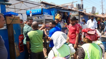 St Cruz VP clears encroachments, extensions of kiosks outside GMC