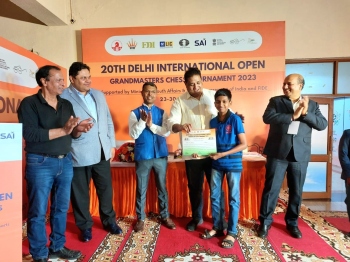 Ethan finishes sixth at Delhi chess tourney