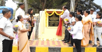 Footpath with pavers constructed under MPLAD scheme at Areal