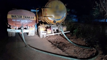 Sancoale locals catch water tanker allegedly transporting sewage
