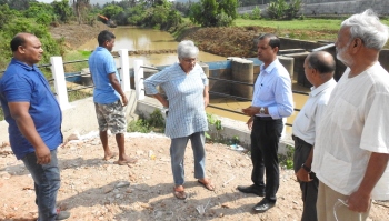 WRD inspects desilting work after Nuvem locals complain