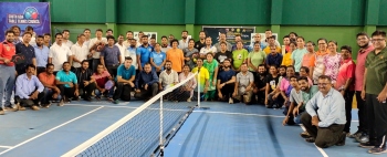 Pickleball demonstration event for PE teachers held