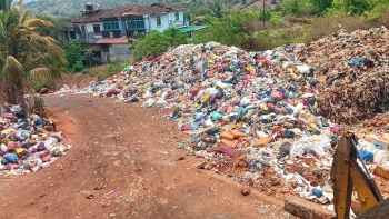 Low voltage hampers dry waste baling at Sonsodo