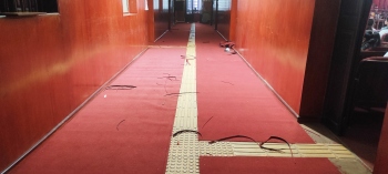 MMC building corridor gets new carpet