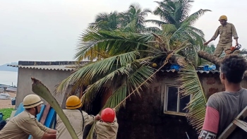 Normal life disrupted in port town
