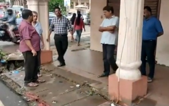 Flood waters along with sewage enter establishments in Margao