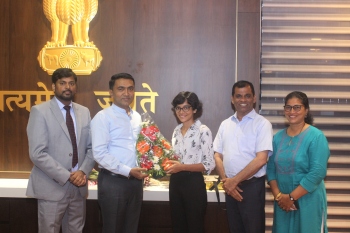 Estellar HSS of Excellence student felicitated by CM for topping HSSC exam