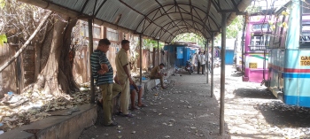 Dilapidated Margao bus shelter cuts sorry picture as rains loom