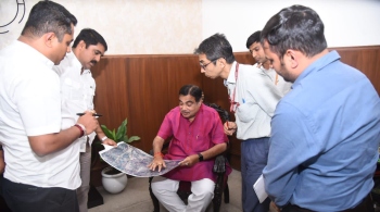 GFP visits Delhi to make case for bypass on stilts to Gadkari