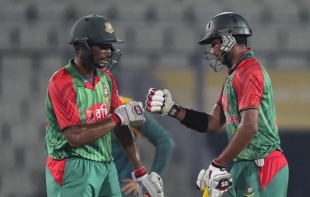 Bowlers, Soumya shine as Bangladesh level series