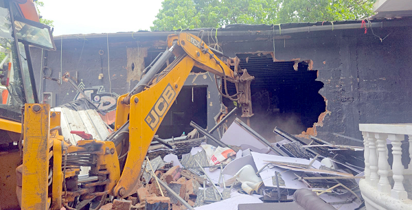 Morjim demolition drive enters second day, sparks controversy