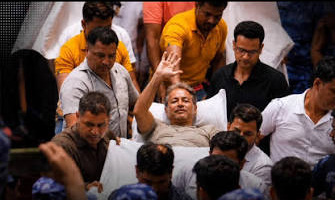 Police whisk away Wangchuk to hospital in pre-dawn drama